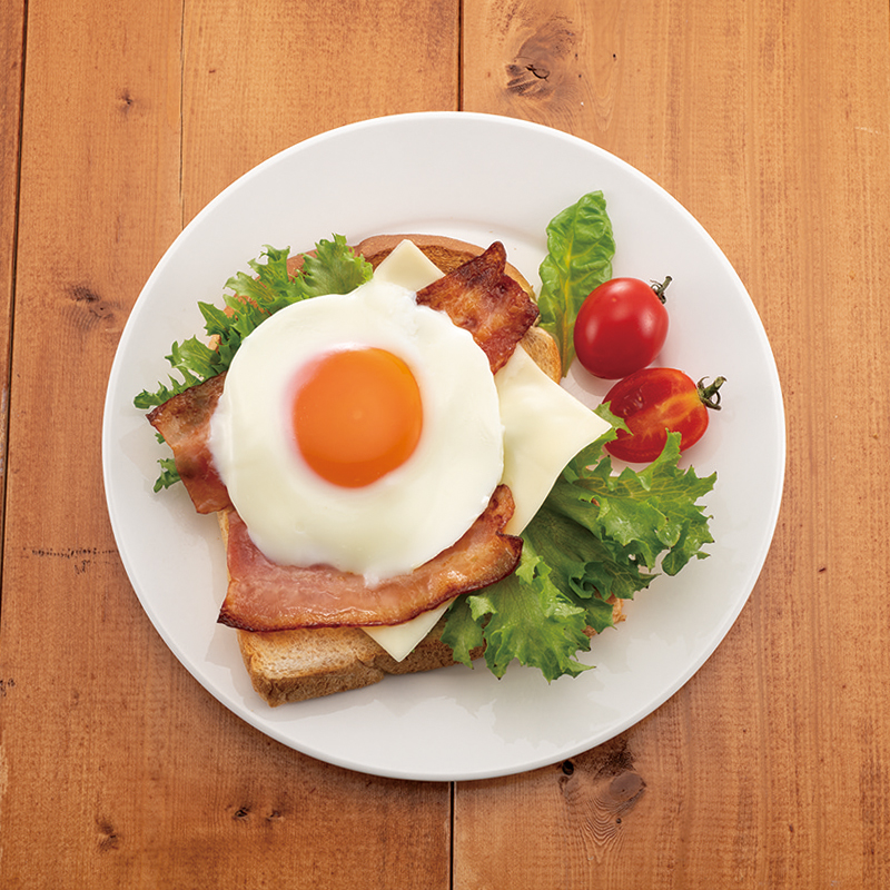 レンジで目玉焼き　イメージ