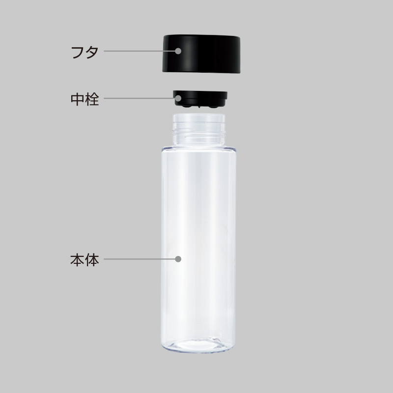 マイクリアボトル・トライタン　500ml　BK