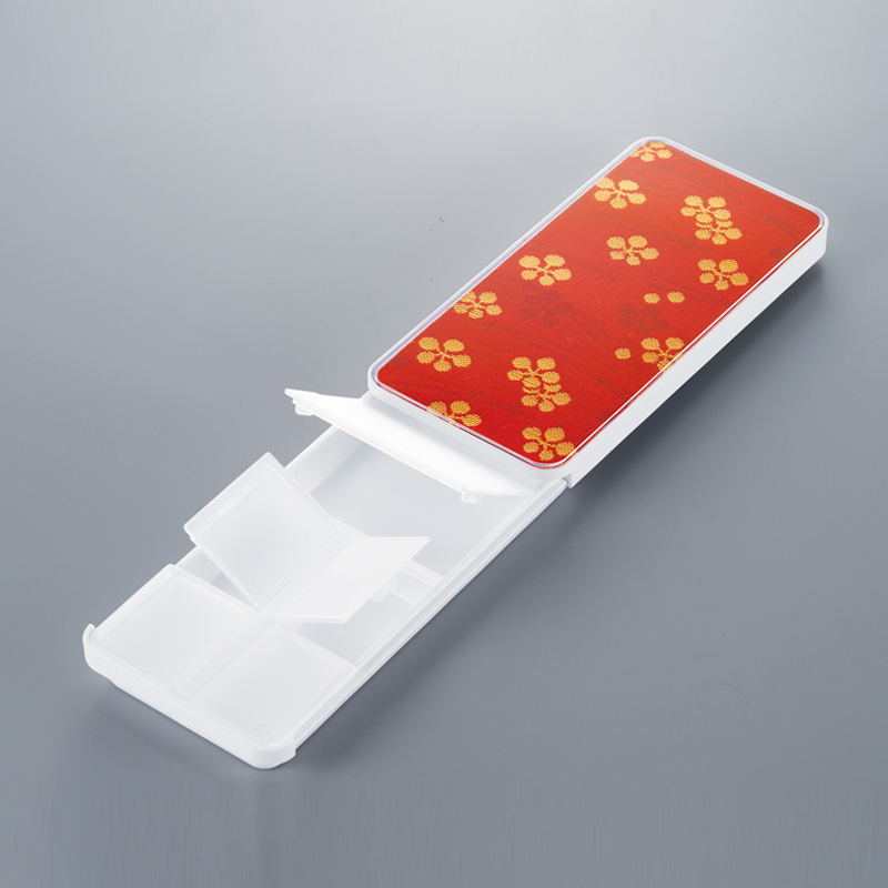 西陣織アイマルチケース（紅赤）